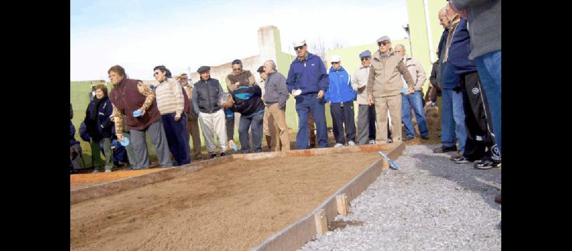 Los abuelos realizaron el sÃ�bado la etapa local (Foto- Municipalidad de Laprida) 