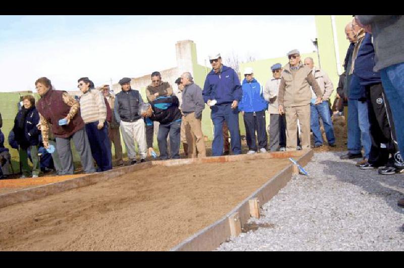 Los abuelos realizaron el sÃ�bado la etapa local (Foto- Municipalidad de Laprida) 