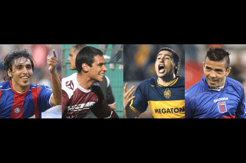 AndrÃ©s Silvera (San Lorenzo) JosÃ© Sand (LanÃºs) Juan RomÃn Riquelme (Boca) y MartÃ­n Morel (Tigre) tiene un domingo de superacciÃ³n  Archivo  DyN 