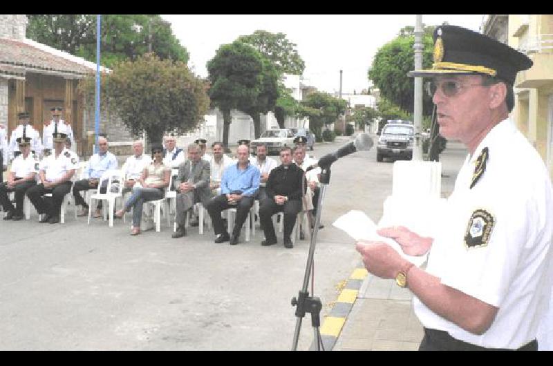 El subjefe departamental presidiÃ³ el acto de ayer Fotos- Agencia 