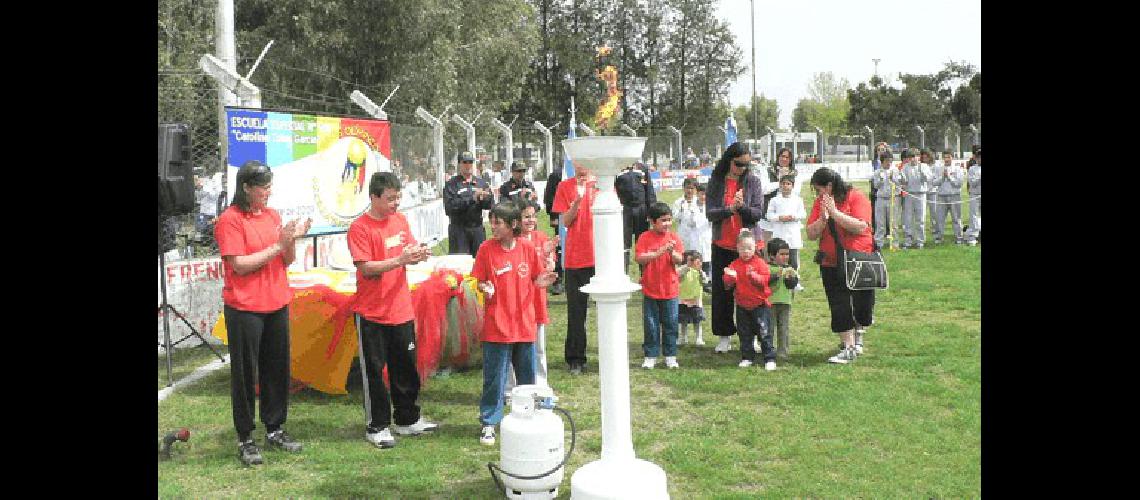 Pasaje del encendido de la antorcha olÃ­mpica 