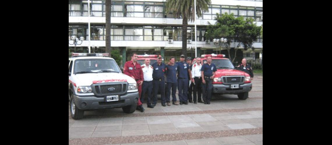 Los Bomberos Voluntarios de General La Madrid y La Colina estuvieron presentes en la II Jornada Provincial de Emergencias 