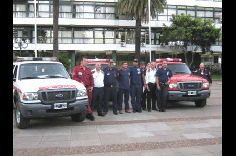 Los Bomberos Voluntarios de General La Madrid y La Colina estuvieron presentes en la II Jornada Provincial de Emergencias 