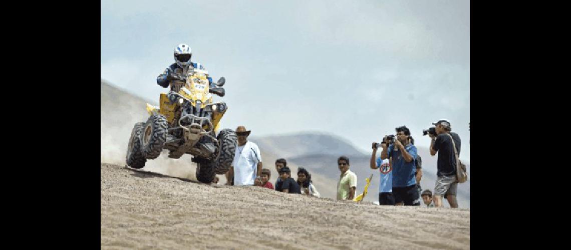 El argentino Jorge Santamarina con un Can Am llegÃ³ tercero en el tramo corrido en el desierto de Atacama AFP 