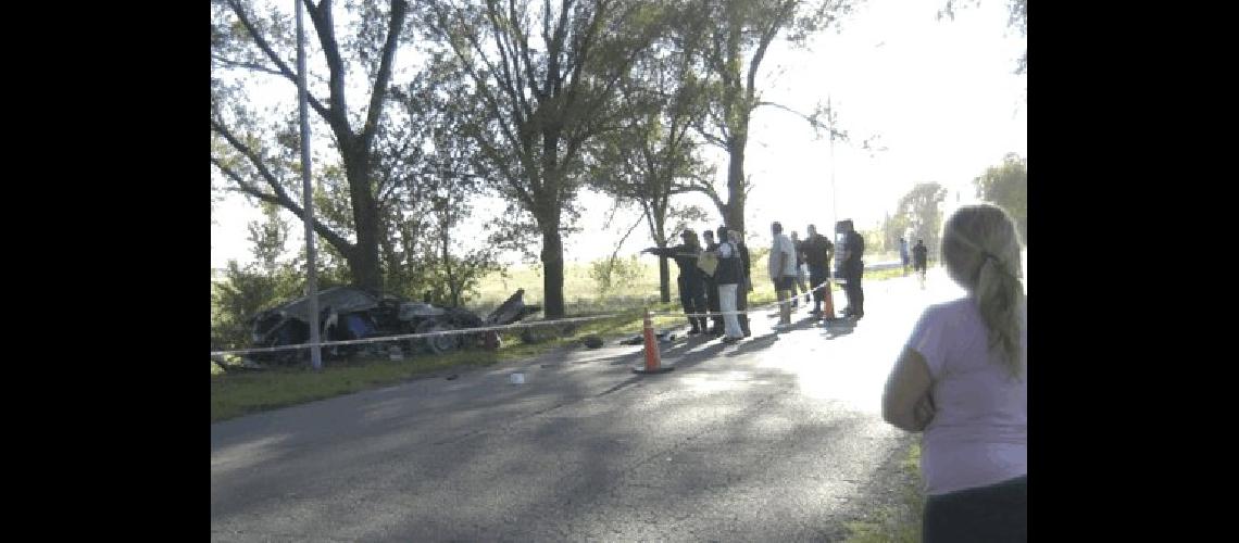 El accidente ocurriÃ³ sobre la ruta 86 en inmediaciones de la planta urbana Fotos- Agencia 