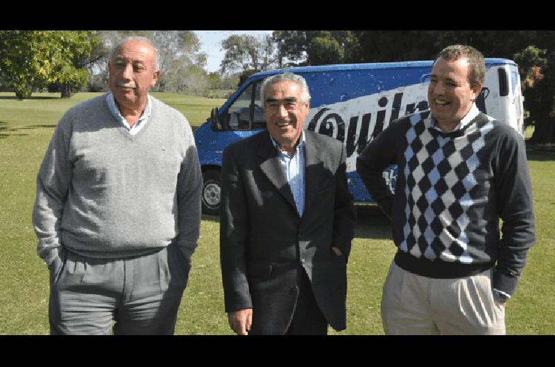 JosÃ© Luis Melo Carlos Enrique Ressia y Mauro Vecchio durante la presentaciÃ³n del torneo Abierto de golf que se jugarÃ en los links albinegros Lucas Pagano 