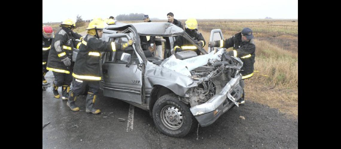 El accidente se produjo en el Paraje La Suerte Agencia Laprida