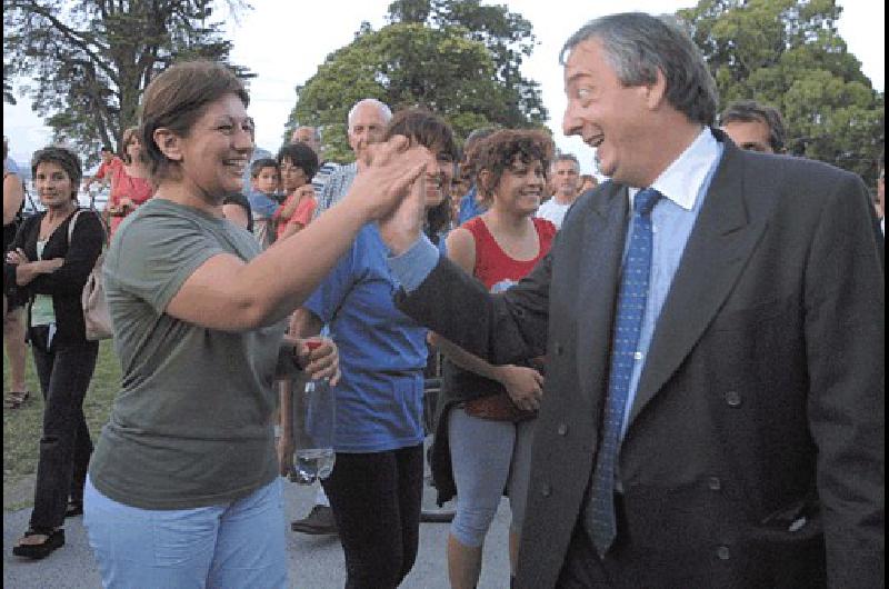 En OlavarrÃ­a con la gente en 2004 