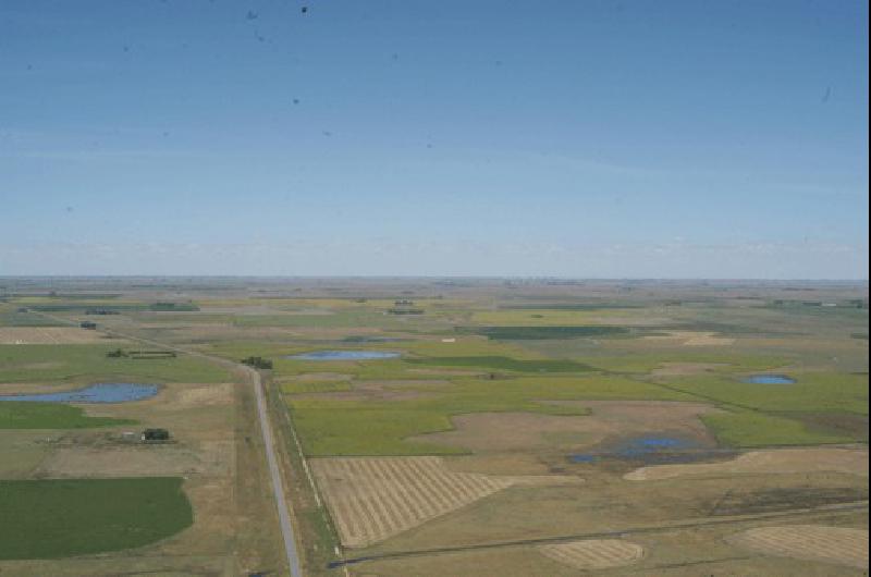 Desde el cielo los campos lamatritenses se ven con buena cobertura Agencia 