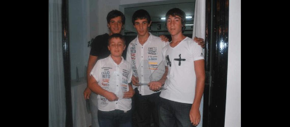 Los cuatro campeones de karting de la APPK concurrieron a la fiesta Fotos Miguelangel 