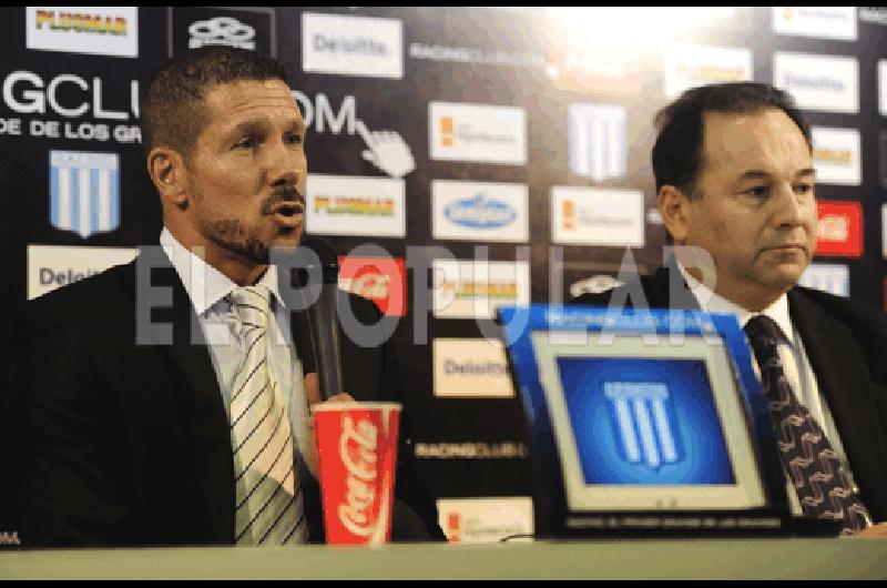 Diego Simeone es DT de Racing lugar al que estaba seguro que iba a volver TÃ©lam 