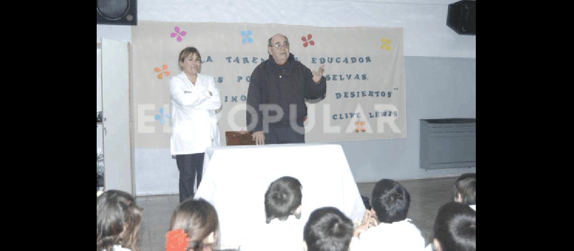 Francisco Pancho Ramos estuvo ayer en General La Madrid 