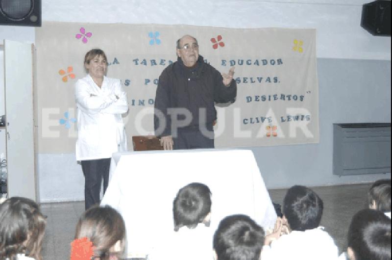 Francisco Pancho Ramos estuvo ayer en General La Madrid 