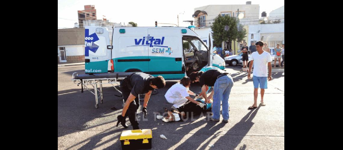 El accidente se produjo a metros del cruce de ColÃ³n y Lamadrid Marcelo Kehler 