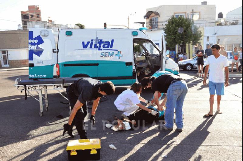 El accidente se produjo a metros del cruce de ColÃ³n y Lamadrid Marcelo Kehler 