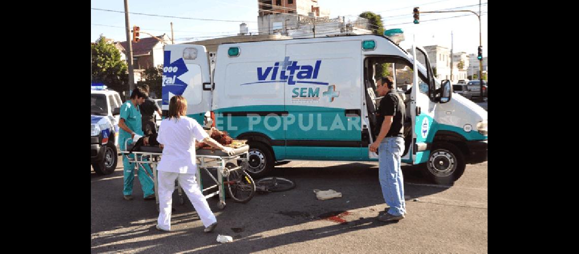 El accidente se produjo en avenida ColÃ³n y Lamadrid Marcelo Kehler 