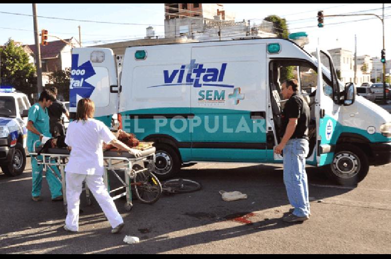 El accidente se produjo en avenida ColÃ³n y Lamadrid Marcelo Kehler 