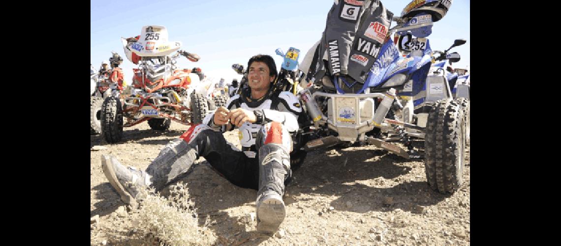 Alejandro Patronelli en el enlace San Rafael - Uspallata durante la tercera etapa del Rally Dakar TÃ©lam 