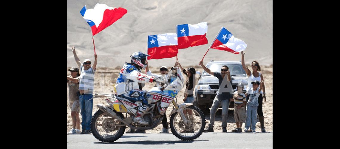 El pÃºblico chileno recibiÃ³ ayer con gran entusiasmo a las motos en CopiapÃ³ 