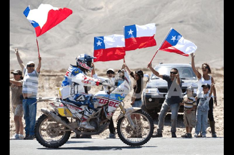 El pÃºblico chileno recibiÃ³ ayer con gran entusiasmo a las motos en CopiapÃ³ 