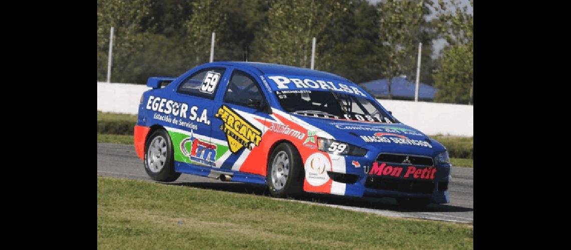 Ariel Micheletto a bordo del Mitsubishi Lancer logrÃ³ la pole position Prensa APAT 