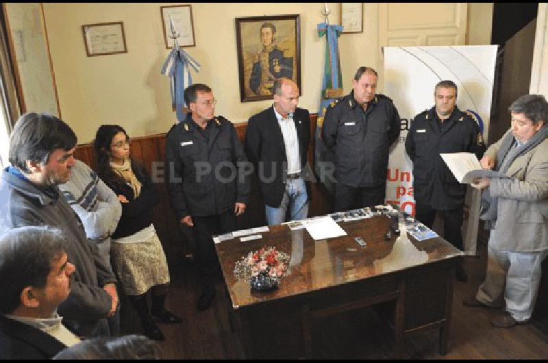 El acto tuvo lugar ayer en el despacho principal de la ahora EstaciÃ³n Policial de Laprida 