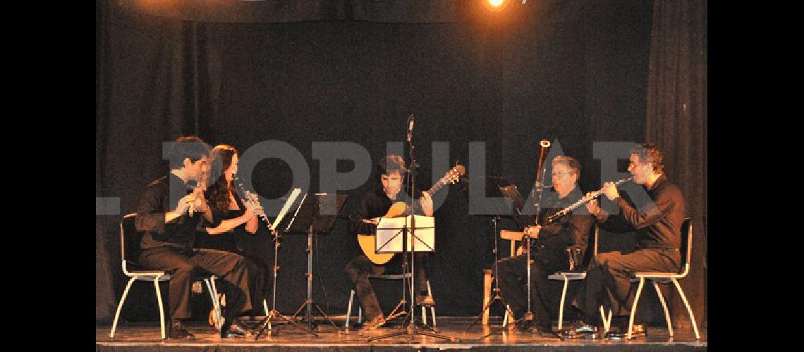 El Quinteto FolktemporÃ�neo actuÃ³ por segunda vez en Laprida 