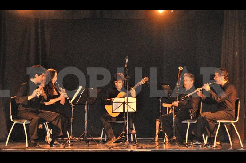 El Quinteto FolktemporÃ�neo actuÃ³ por segunda vez en Laprida 