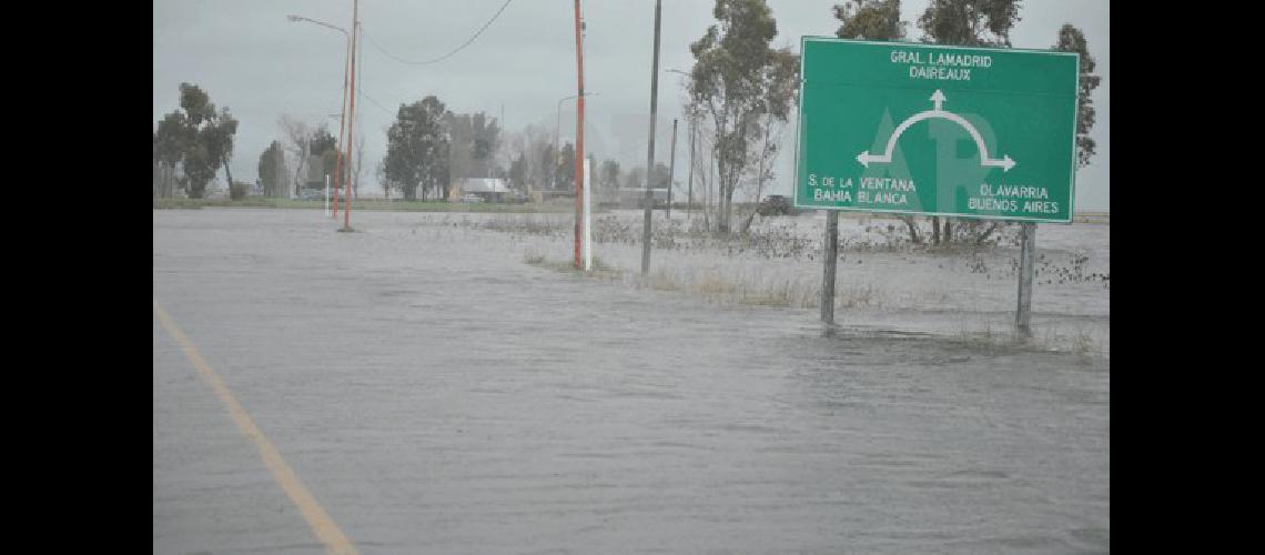 Estado que presentaba la ruta 86 a metros del cruce con la 51 