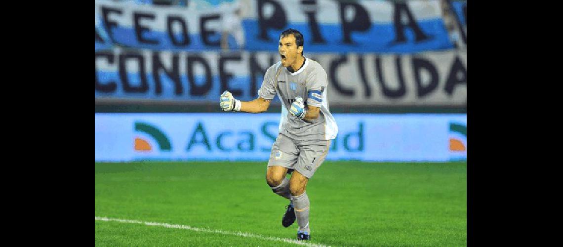 SebastiÃn Saja de penal convirtiÃ³ el segundo gol de Racing TÃ©lam 