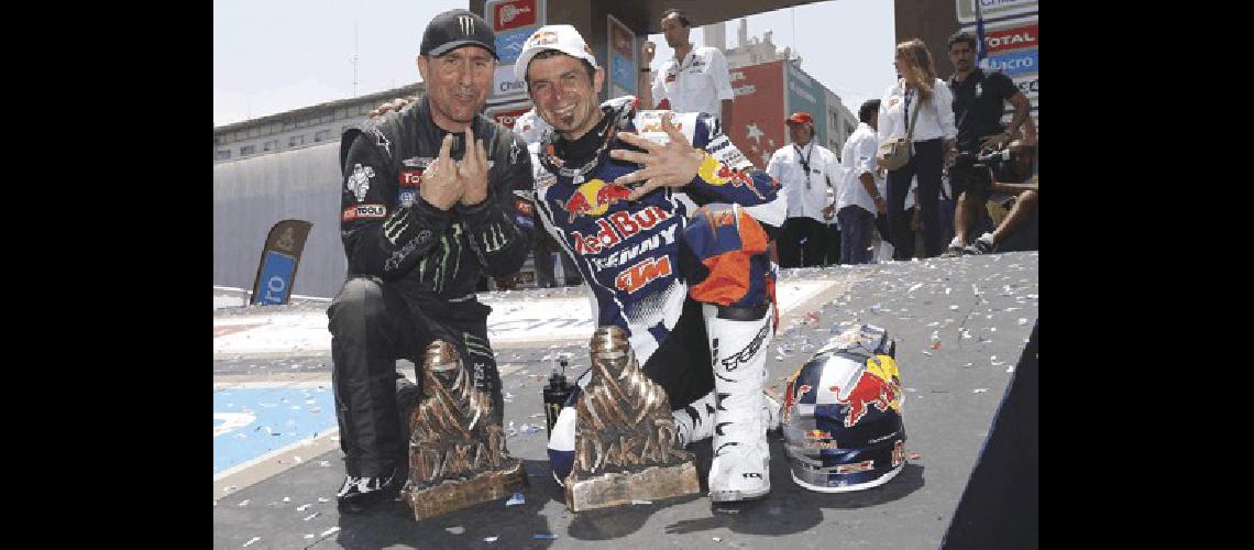 Stephane Peterhansel y Cyril Despres los pentacampeones Fotos Dakarcom 