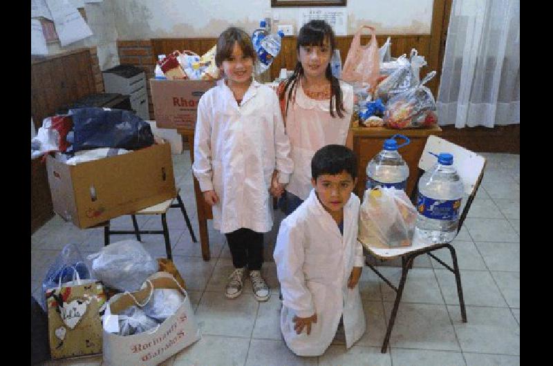 En la EP NÂº 7 de General La Madrid se recolectÃ³ ayuda para los damnificados por las inundaciones en La Plata 