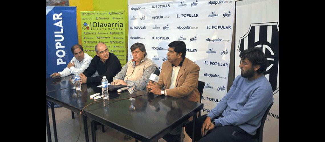 En la conferencia de prensa estuvieron representantes de El POPULAR Medios del Club Estudiantes y del Gobierno Municipal 