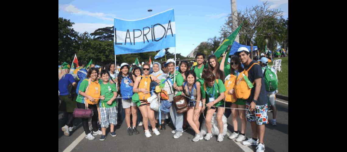 La delegaciÃ³n de Laprida durante su estada en RÃ­o de Janeiro (Brasil) 