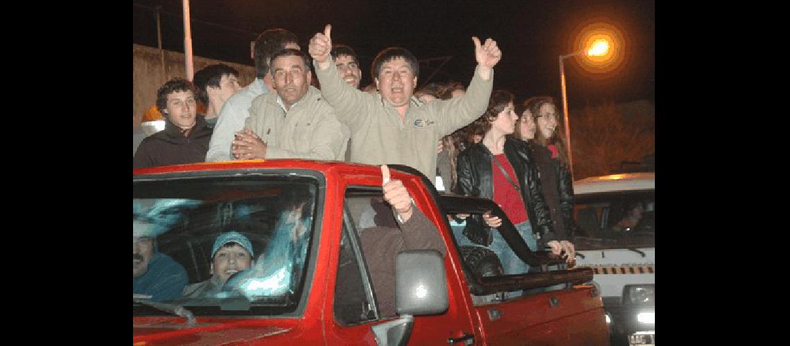 Carlos Morante encabezÃ³ la caravana del triunfo del Frente Todos por La Madrid 