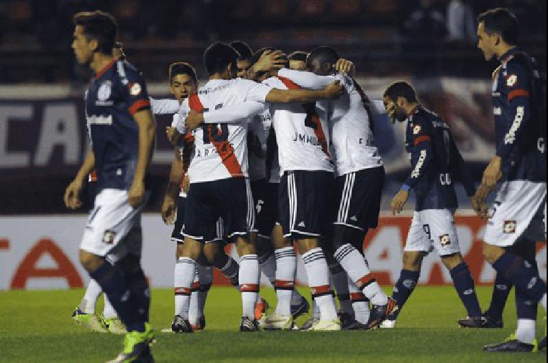 El festejo fue de River ante San Lorenzo en el partido de ida de la Copa Sudamericana 