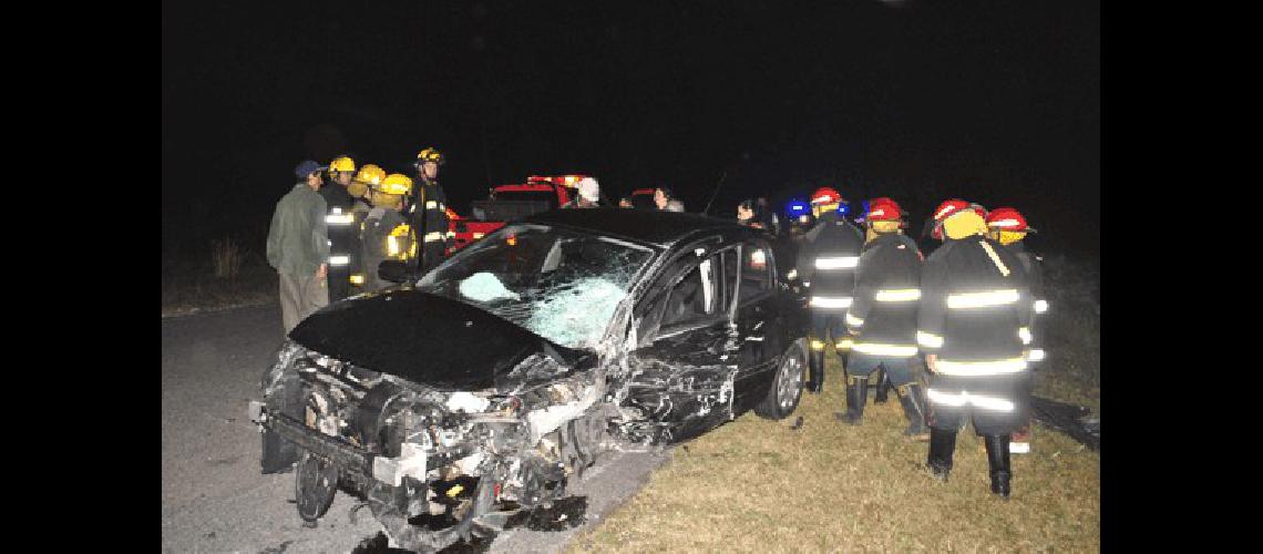 Estado en que quedÃ³ el Peugeot 407 de la escribana Susana Iglesias 