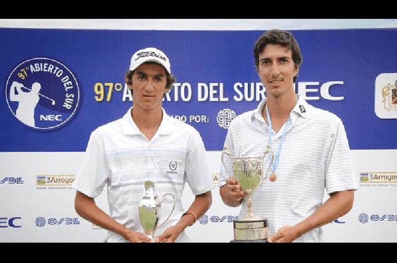 Francisco BidÃ© (derecha) se quedÃ³ con la copa en Mar del Plata 