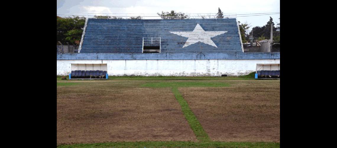 El campo de juego ayer en horas de la tarde Desde hoy se proyectarÃn los trabajos a realizar 