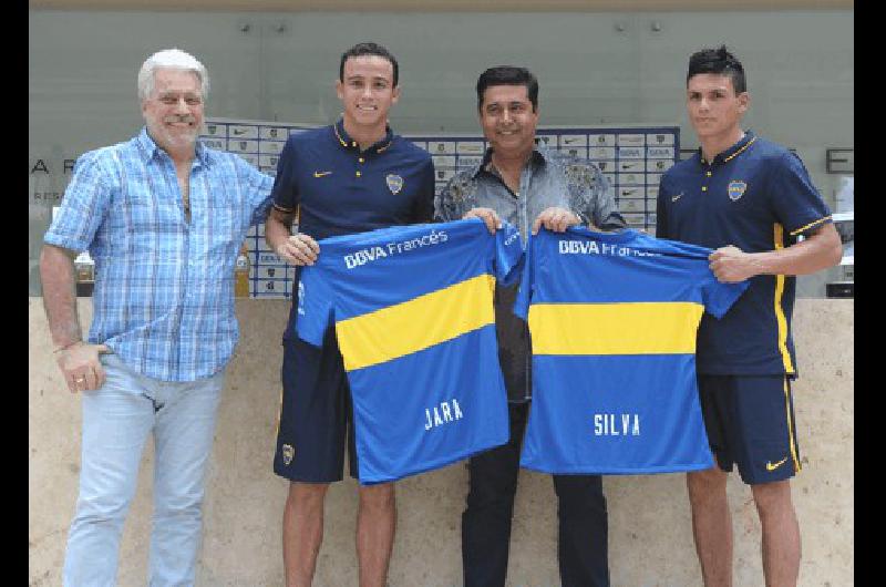 Silva y Jara fueron presentados ayer oficialmente en el club de La Ribera 