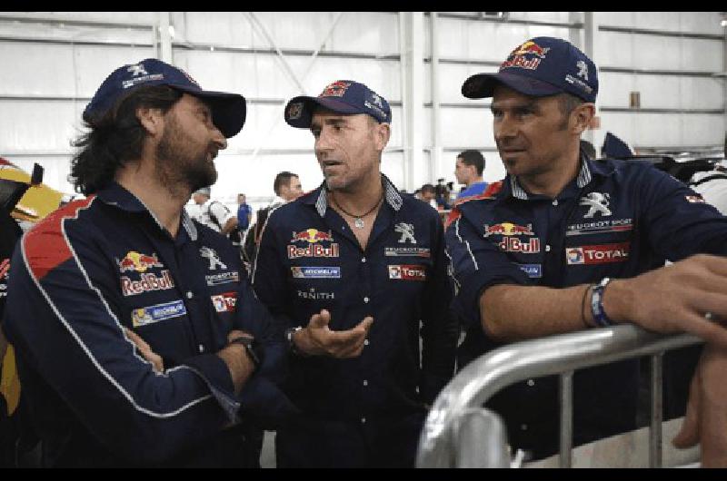 Castera en charla con Peterhansel y Despres en la previa a la ediciÃ³n 2016 del Rally Dakar 