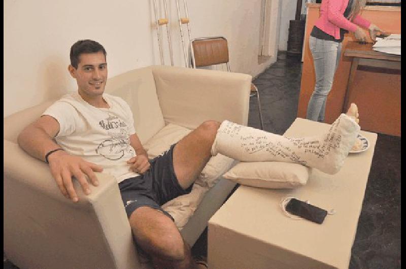 Diego Nasello se lesionÃ³ el pasado sÃbado RecibiÃ³ mucho apoyo y piensa en recuperarse bien para volver 