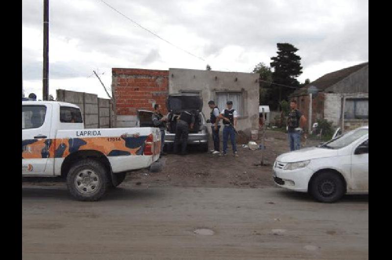 Los allanamientos fueron realizados por personal lapridense en la ciudad de Tandil 