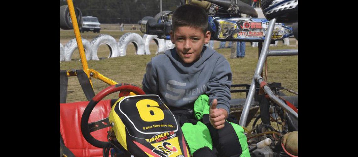 Facu Navarro terminÃ³ 2Âº en la clasificaciÃ³n de los mÃ�s pequeÃ±os y va por su primer podio en Escuela 50cc 