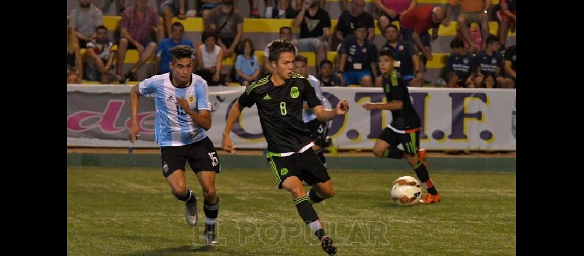 Debutoacute Braian con la camiseta argentina