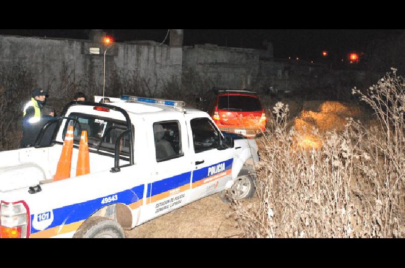 El vehÃ­culo fue abandonado en un baldÃ­o de la calle Brown en Laprida 