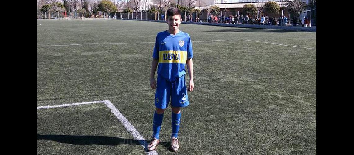 Mateo Mendiacutea en la victoria de Boca