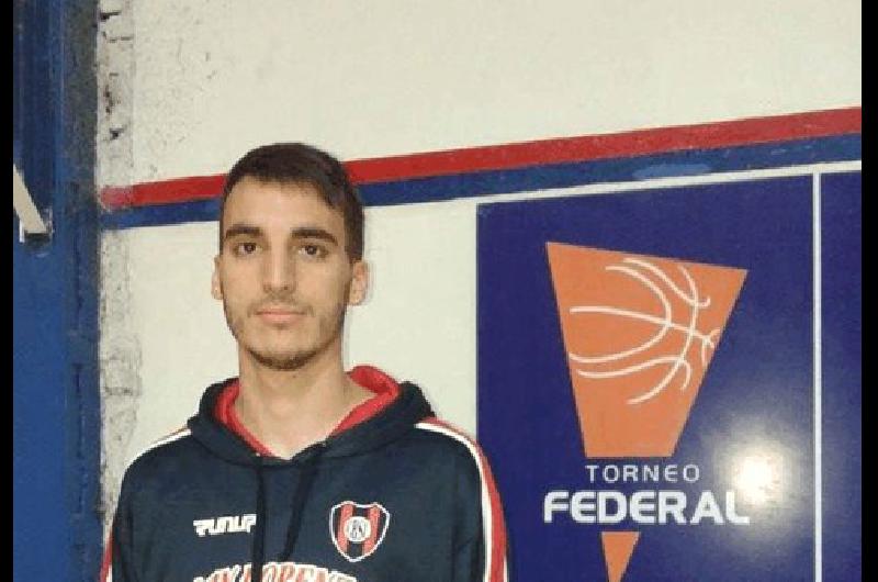 NicolÃs MartÃ­n viene de jugar en San Lorenzo de Chivilcoy el Torneo Federal 