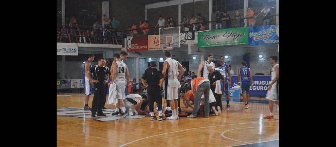 El base bataraz AndrÃ©s Lugli se lesionÃ³ el pasado lunes ante Parque Sur en la derrota 91 a 83 