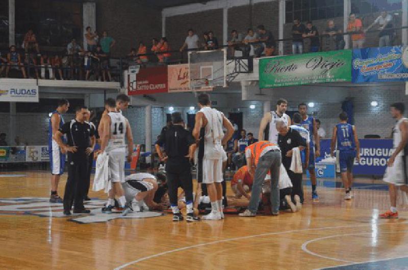 El base bataraz AndrÃ©s Lugli se lesionÃ³ el pasado lunes ante Parque Sur en la derrota 91 a 83 